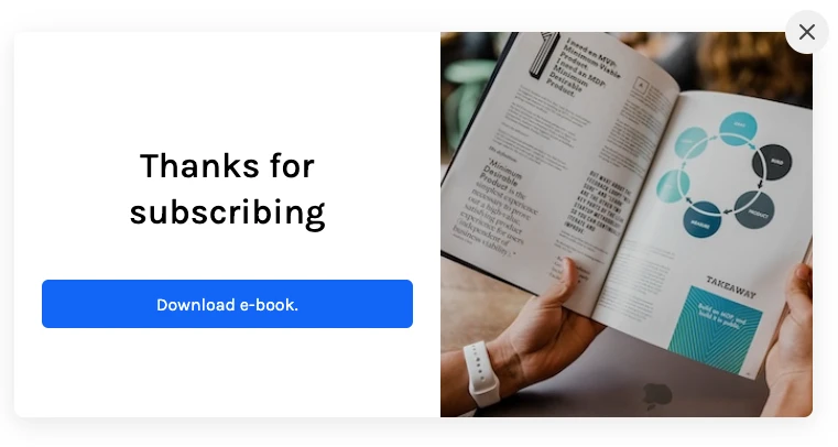 E book Download - SubPage Blog builder