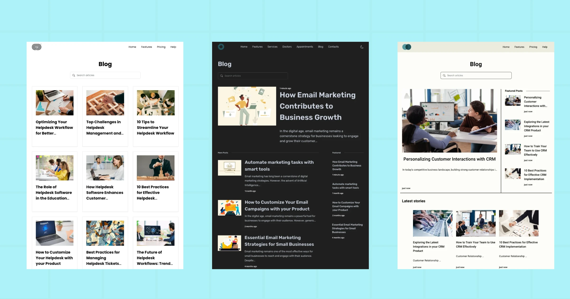 Blog Themes - SubPage