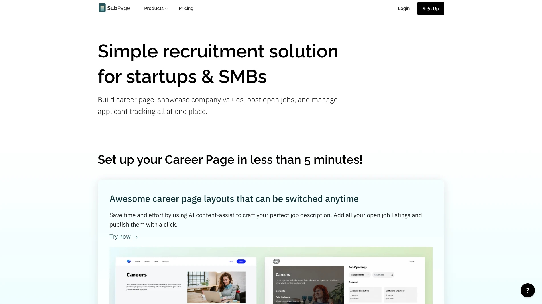 The Best 6 Applicant Tracking Systems for Small Companies - SubPage