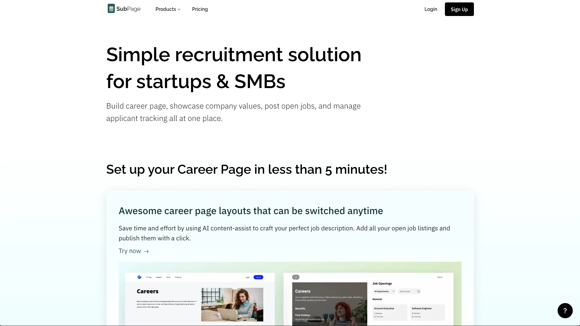 7 Best Recruiting Software for SMB's in 2026 - SubPage