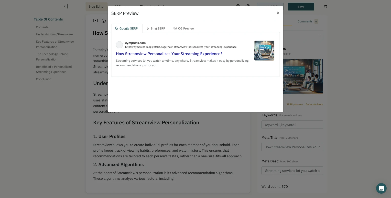 SERP Preview - Step 3
