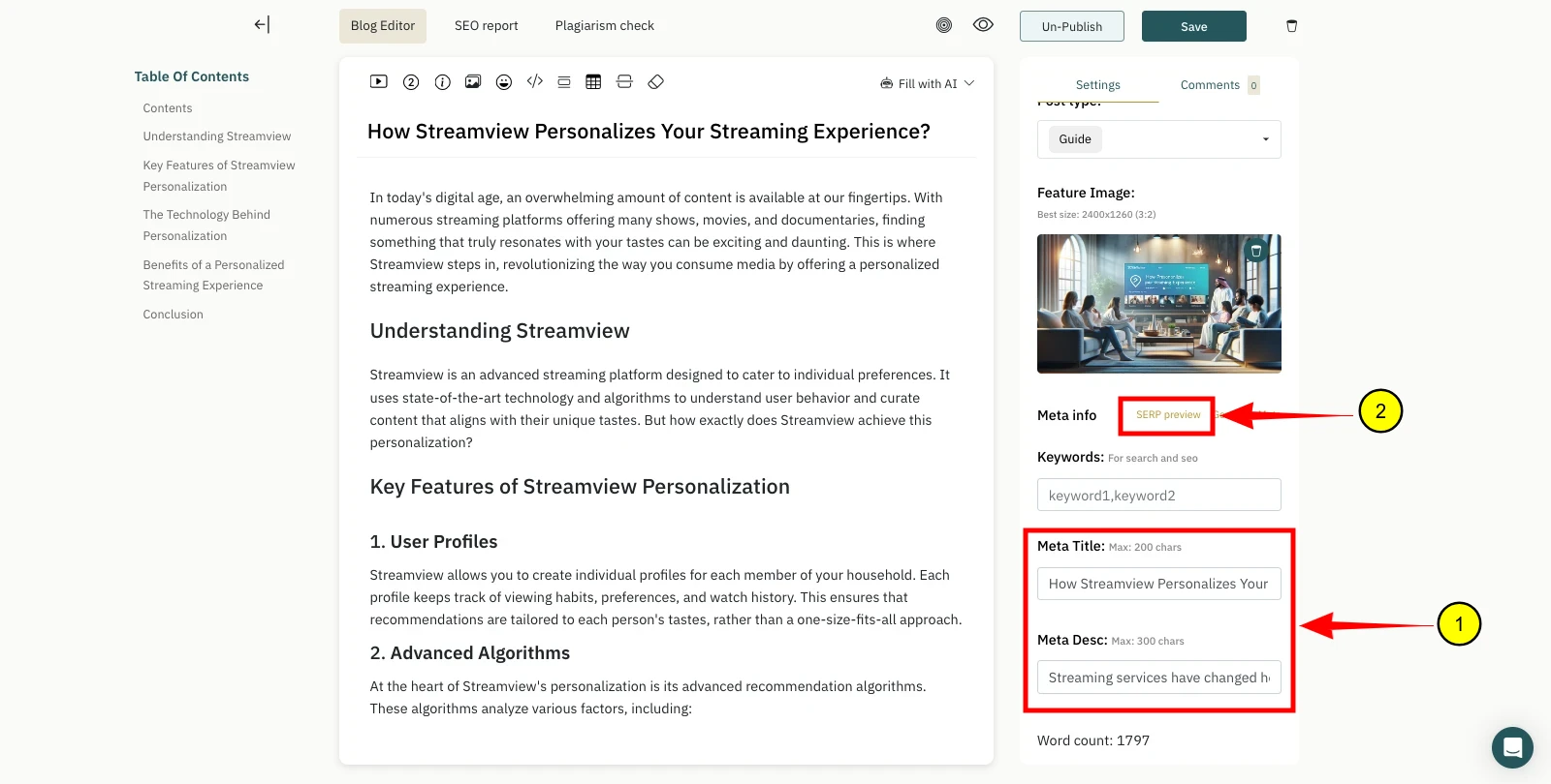 SERP Preview - Step 2