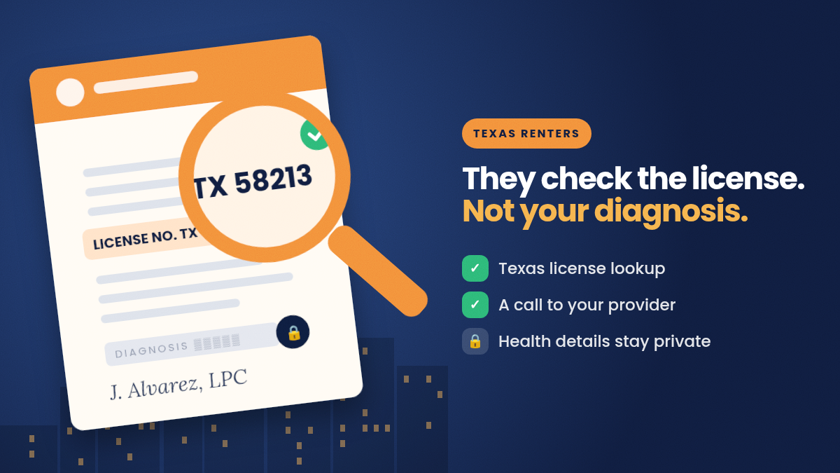 Do Texas Landlords Really Verify ESA Letters Before Approving a Tenant