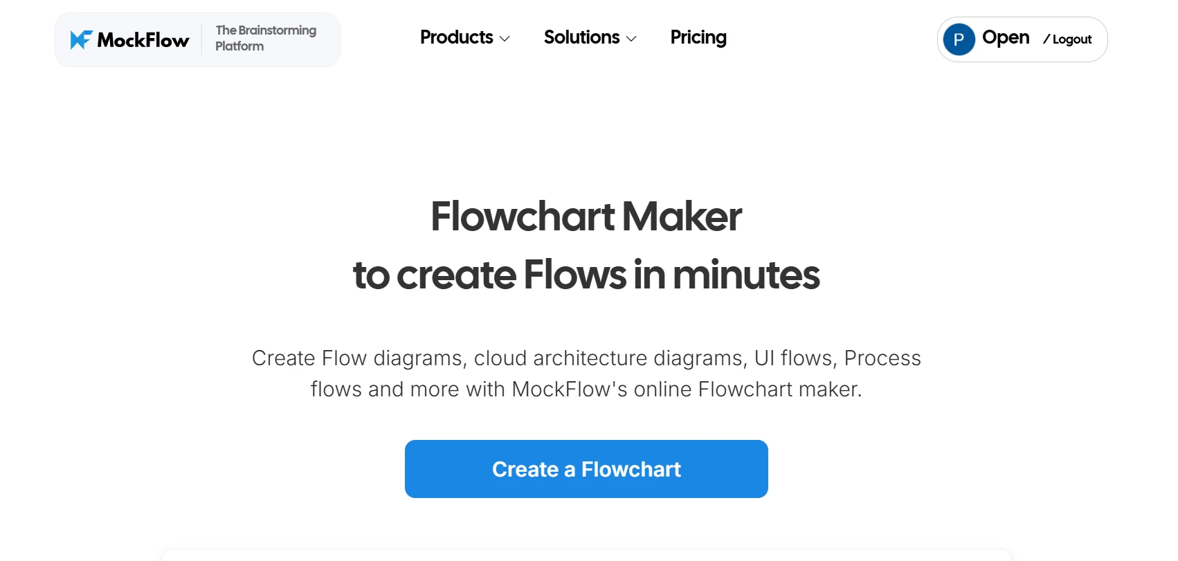 MockFlow Flowchart Maker