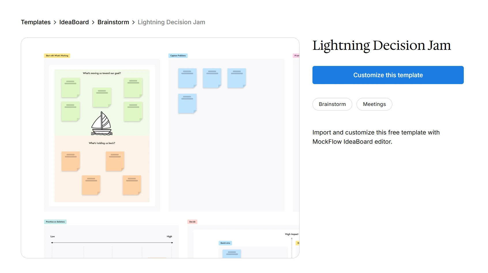 Customize this LDJ template on IdeaBoard