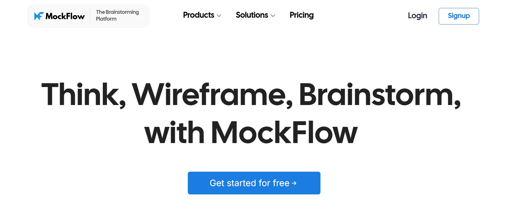 MockFlow Homepage