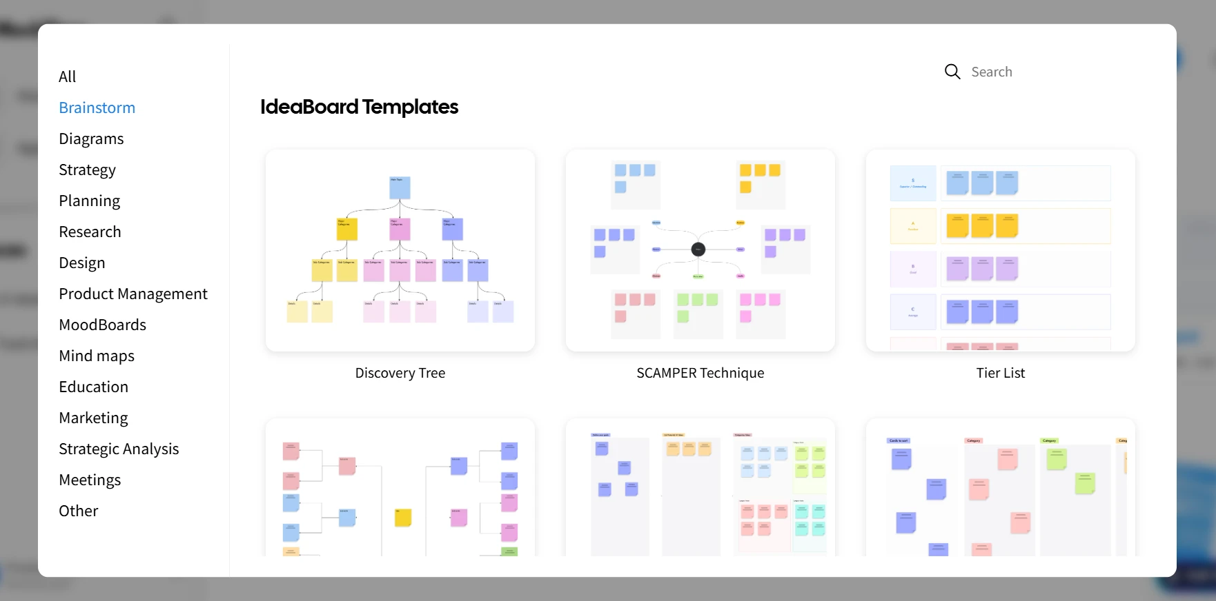 IdeaBoard team collaboration templates