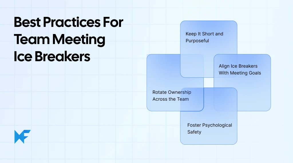 Best practices for ice breakers in team meetings