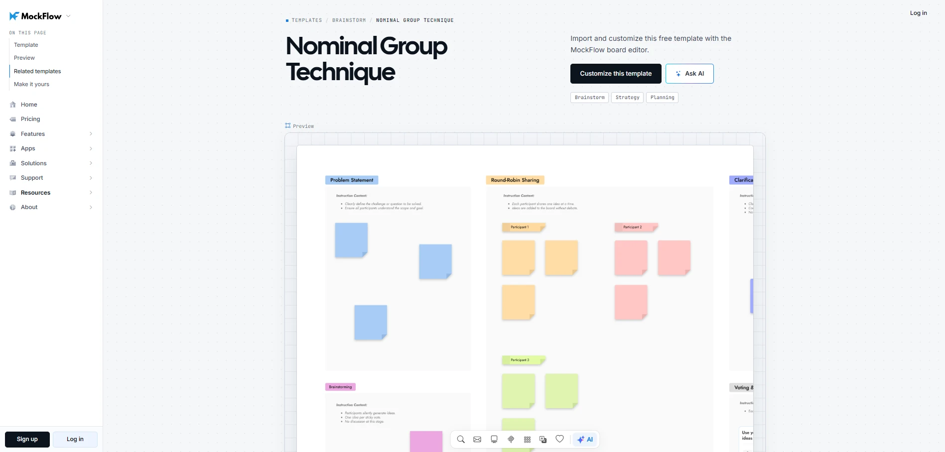 Customize this nominal group technique template