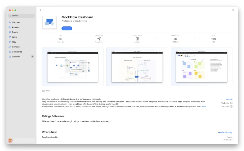 MockFlow IdeaBoard desktop app