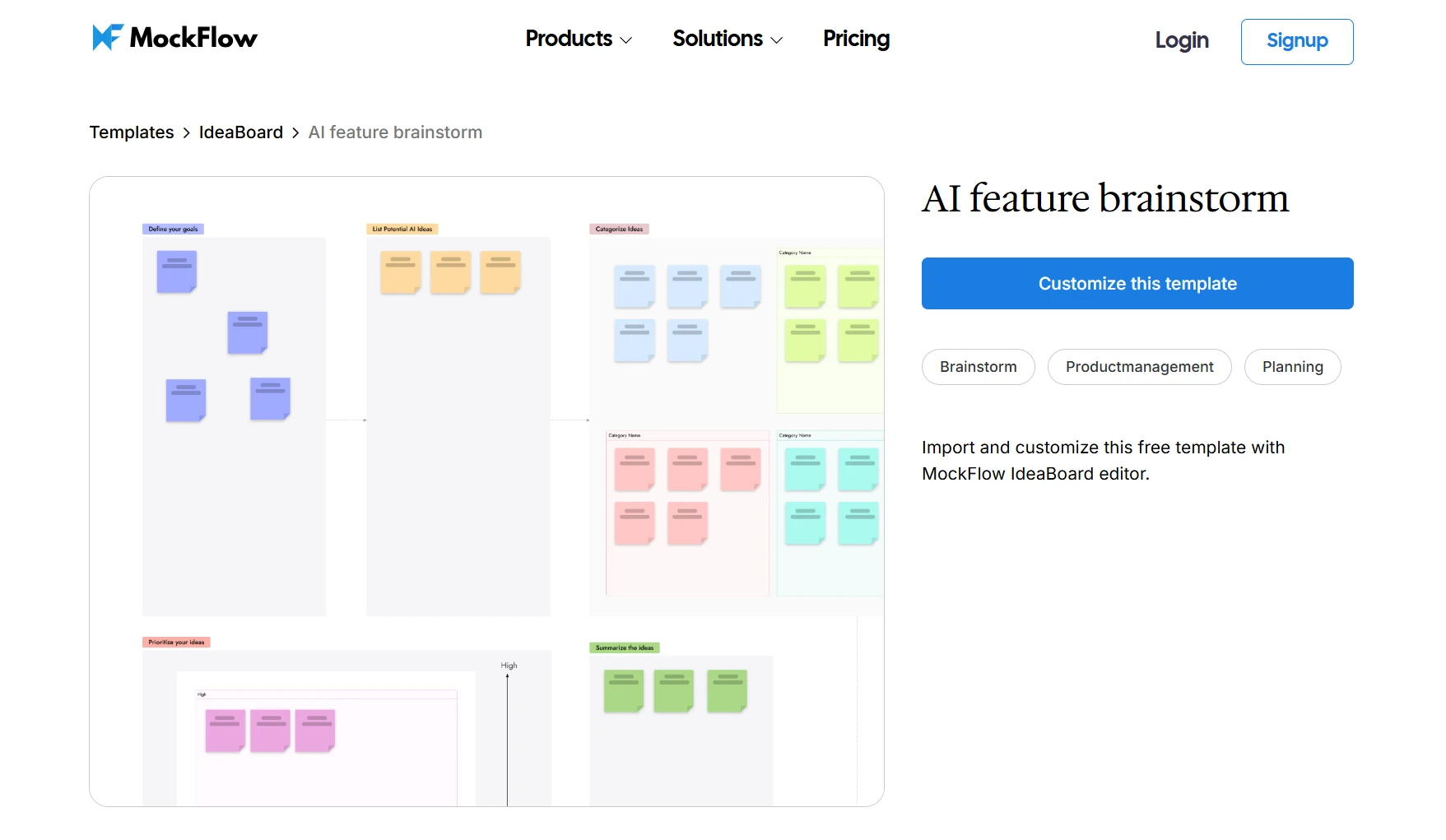 Try the AI Feature Brainstorm template for Product Feature Prioritization