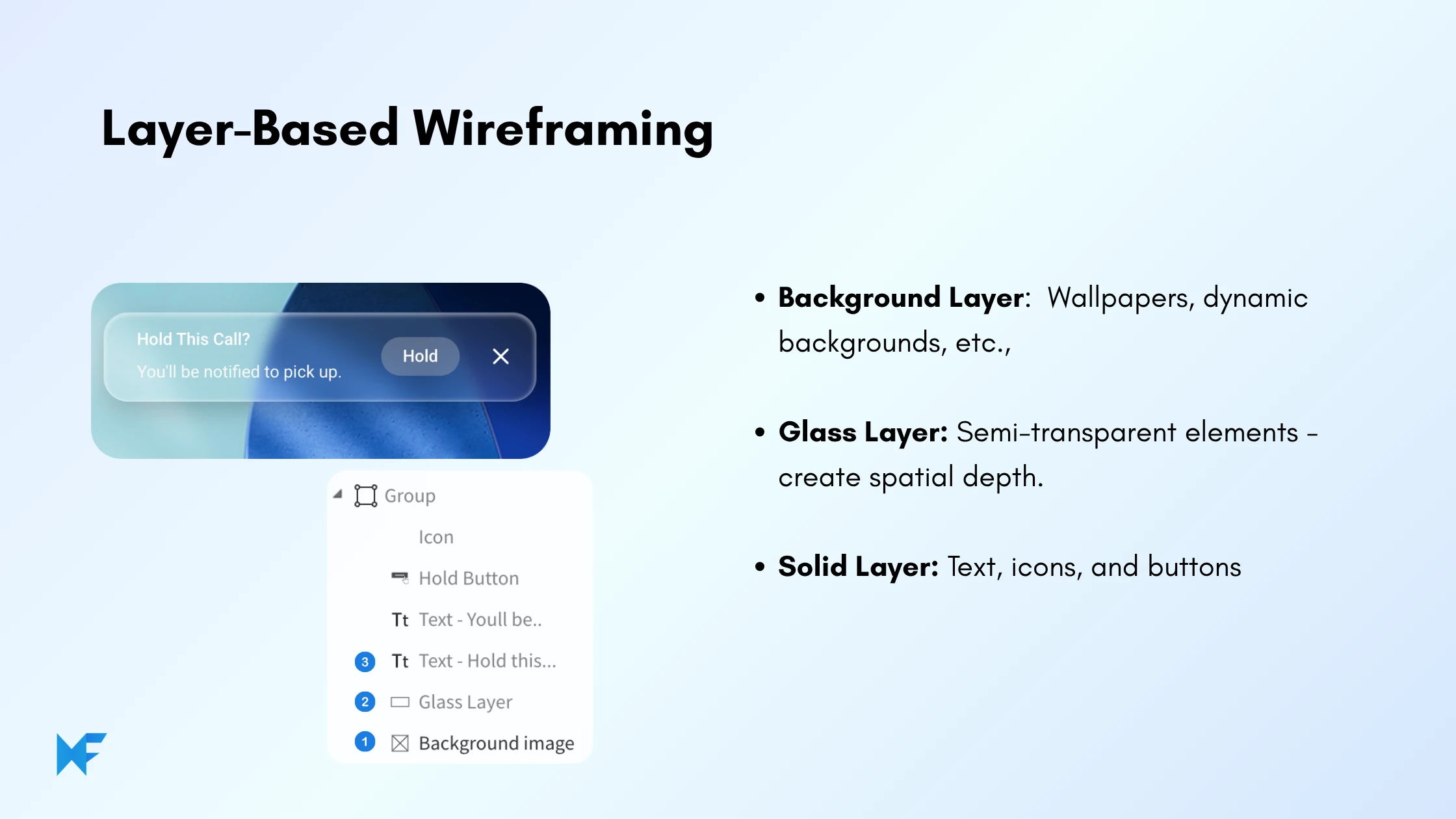 Layer based wireframing