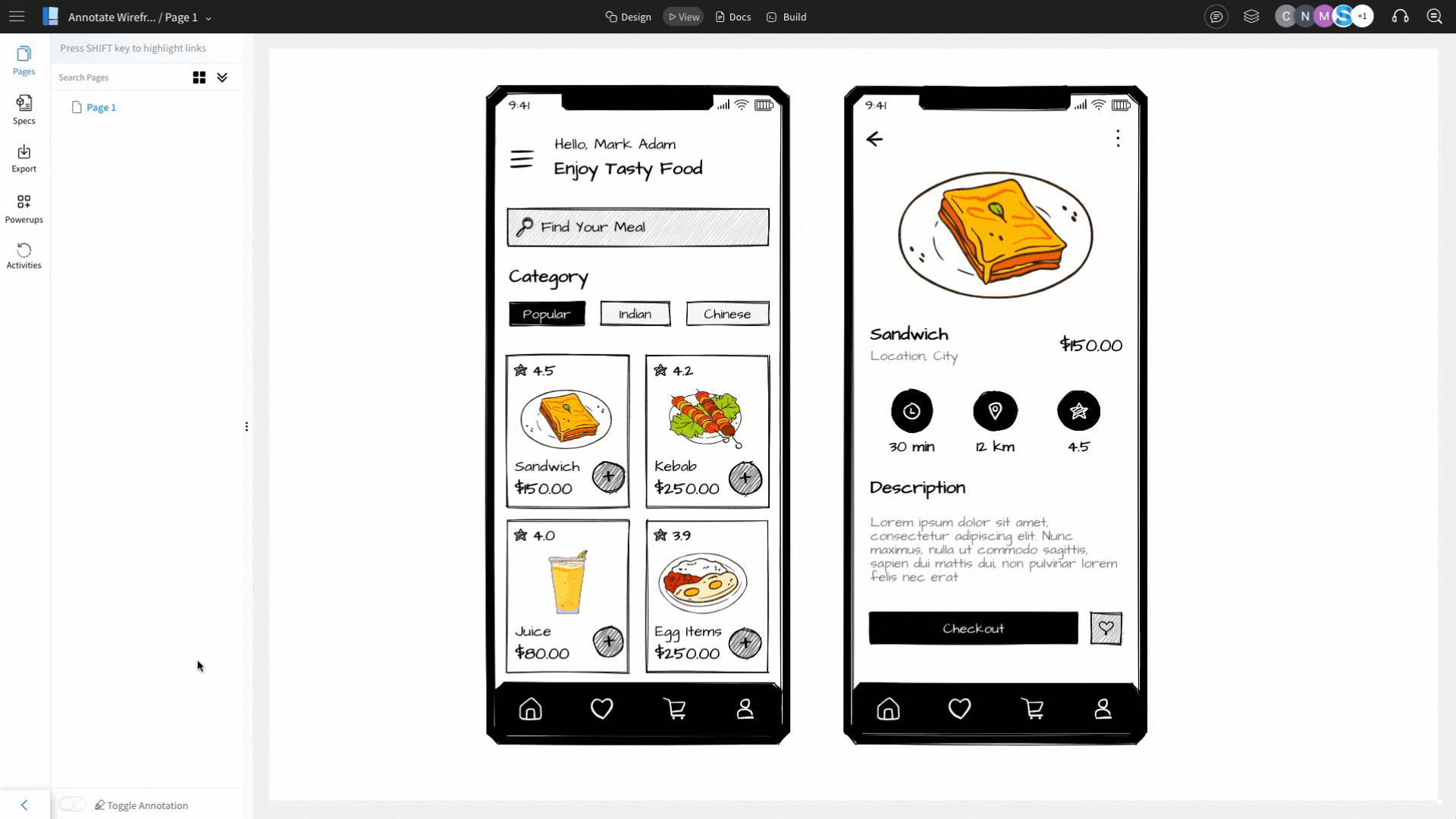 Adding Annotations in Wireframes - Step 7