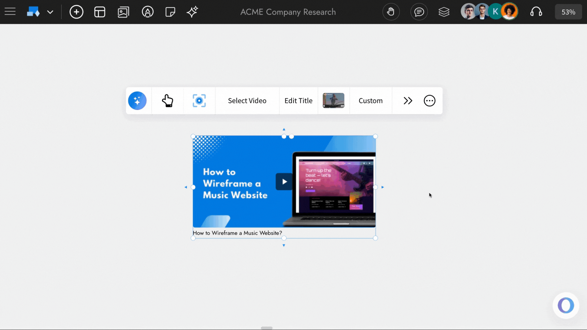 Interaction in Video Player - MockFlow IdeaBoard 
