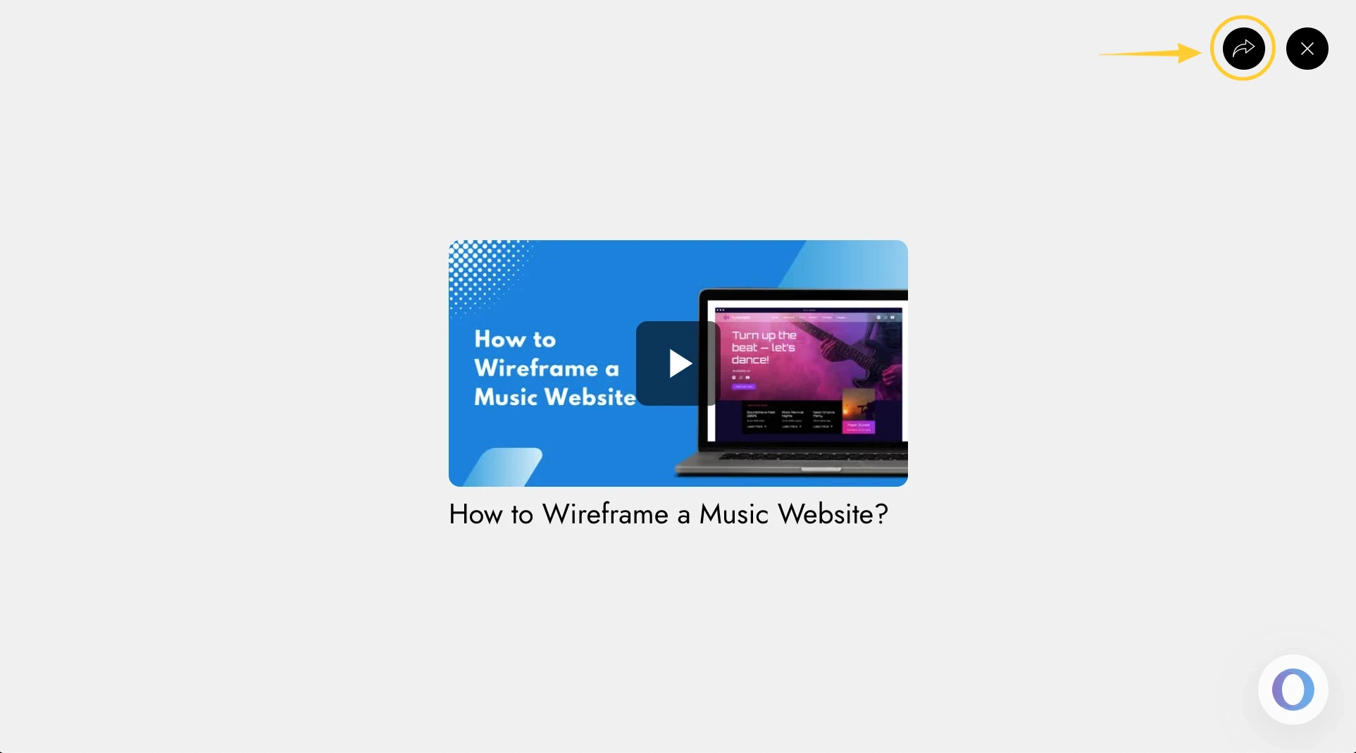Sharing the Video Player component - MockFlow IdeaBoard