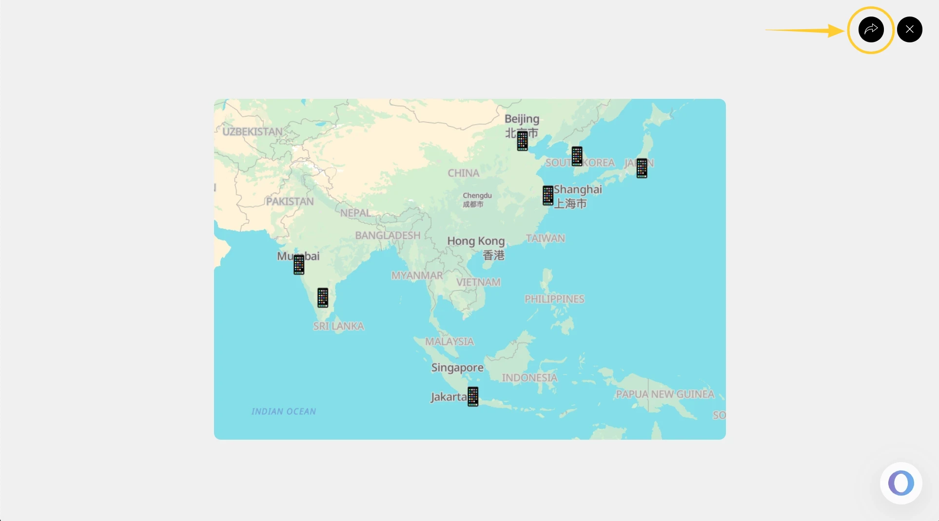 Sharing the Maps component - MockFlow IdeaBoard