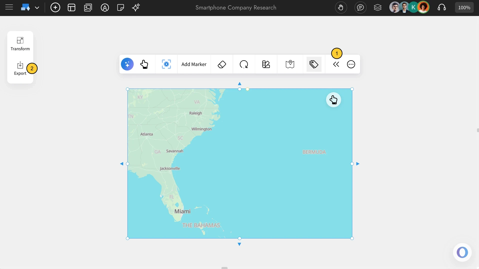 Advanced settings in Maps Component - MockFlow IdeaBoard 