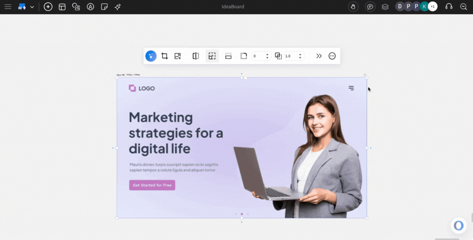 Export the Design frame - MockFlow IdeaBoard