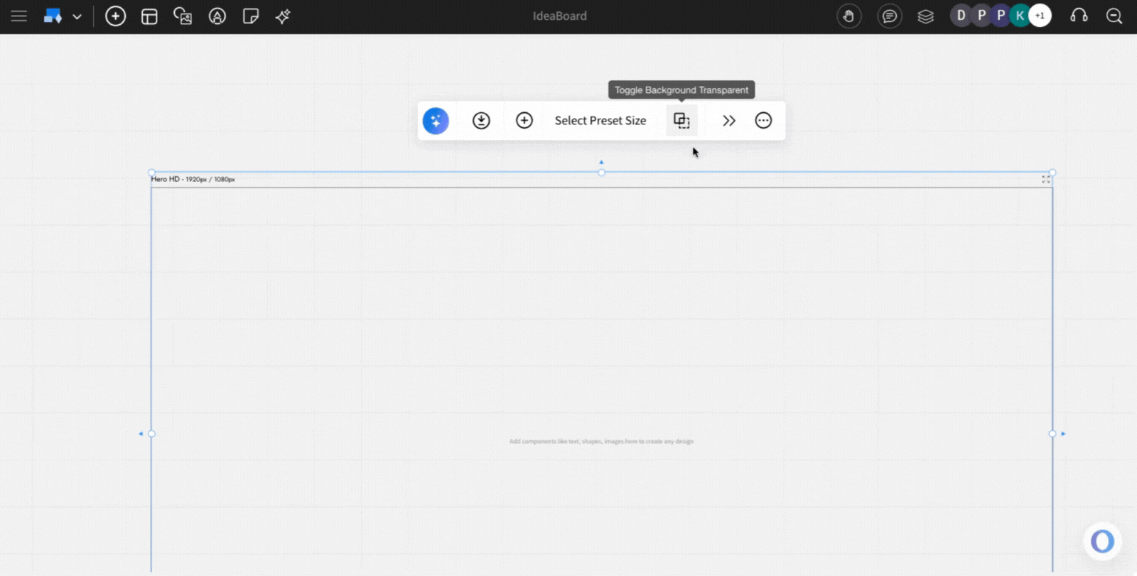 Drag and Drop components in Design Frame - MockFlow IdeaBoard