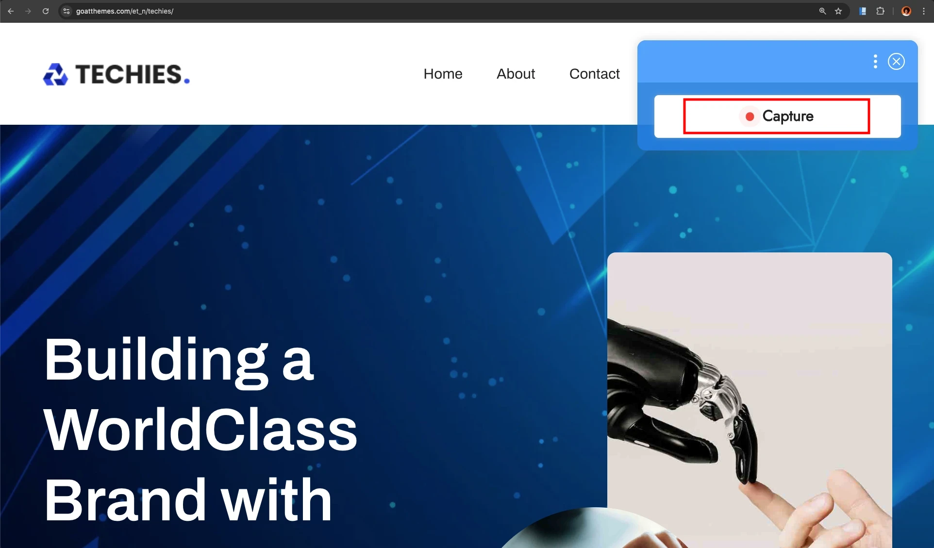 Navigate to the Capture - MockFlow WireframePro extension
