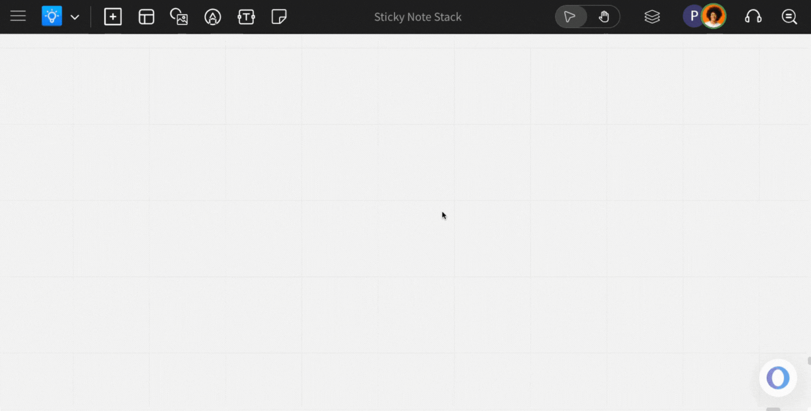 Sticky Note Stack Component - MockFlow IdeaBoard