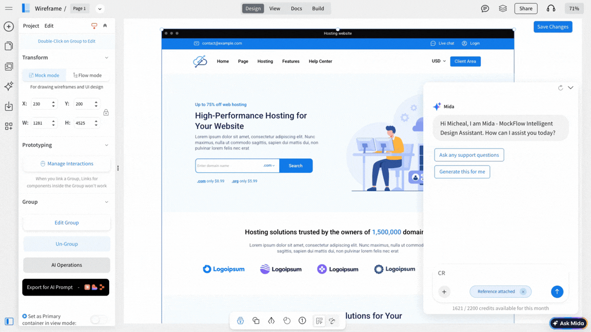 Entering the prompt in Alternative method