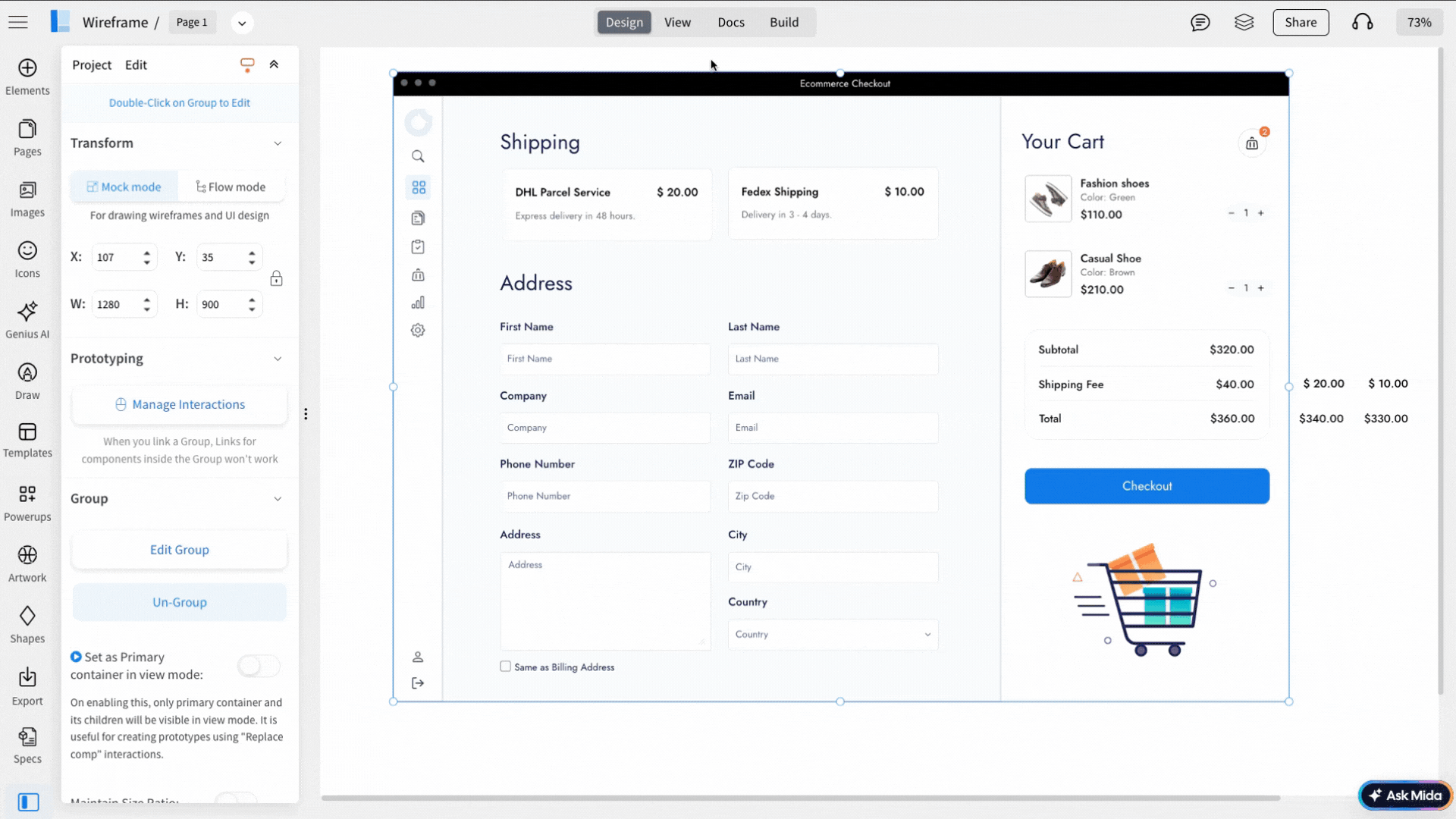 Without primary container