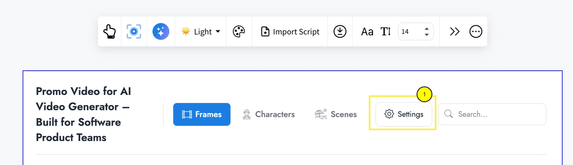 Enabling storyboard settings - MockFlow IdeaBoard