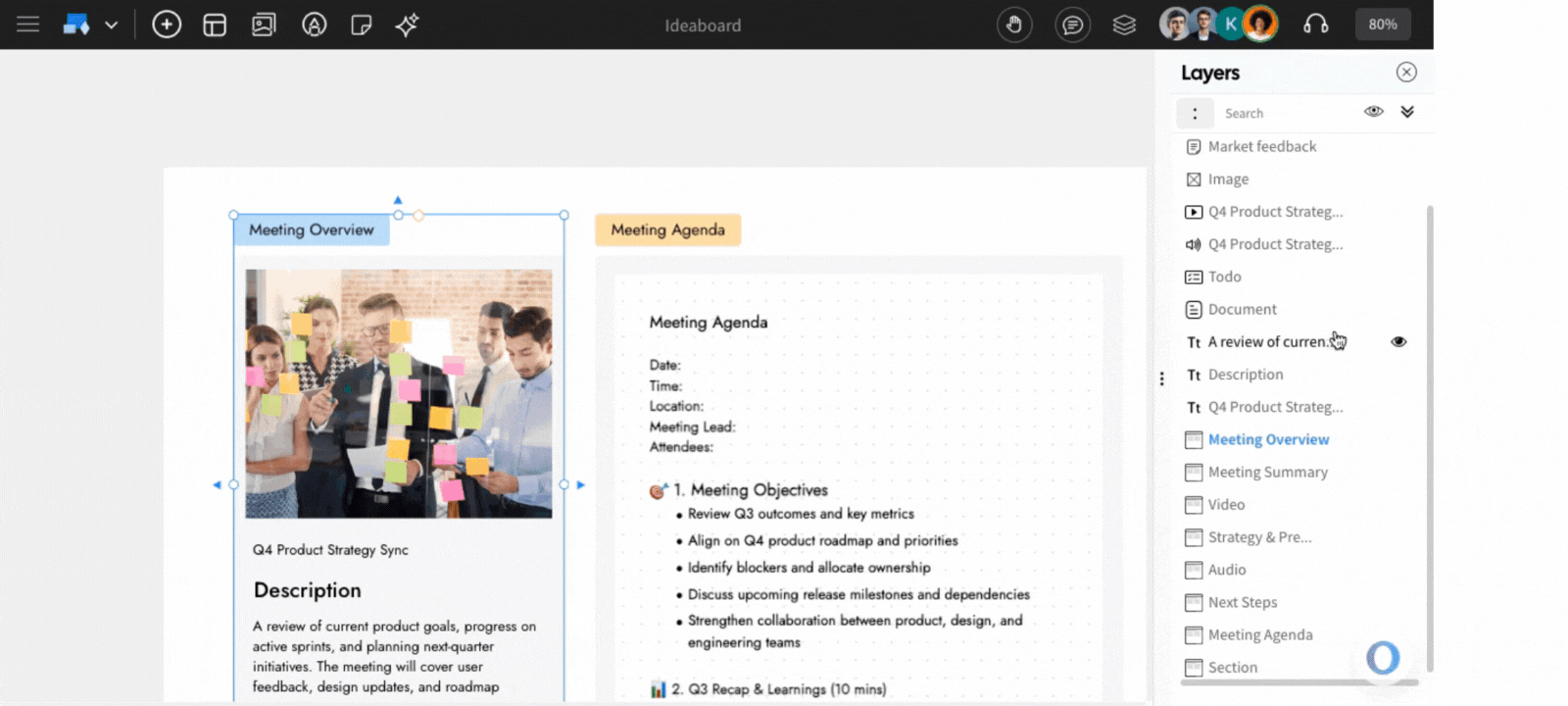Rearranging Layers IdeaBoard