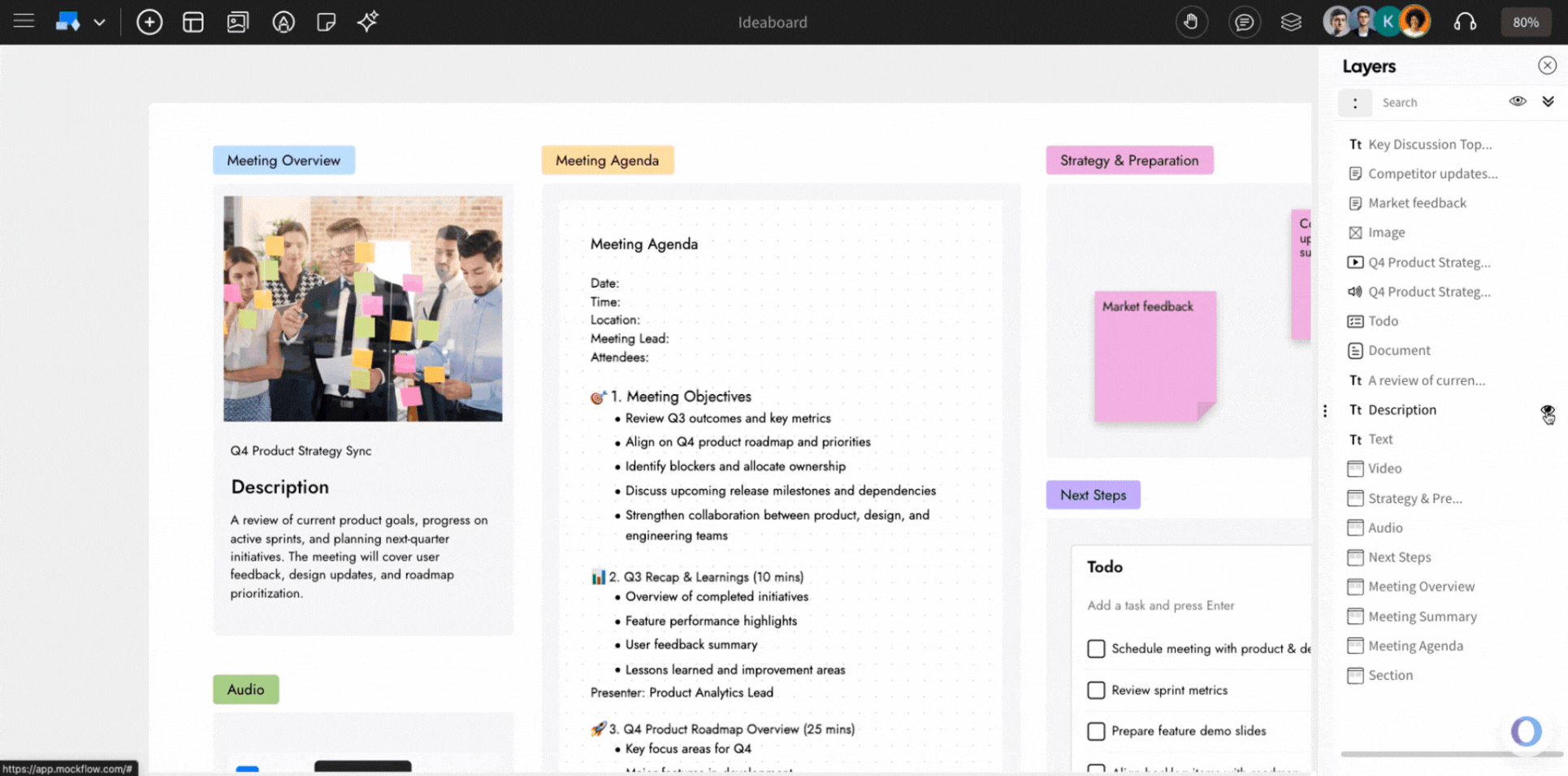 Show & Hide Layers - MockFlow IdeaBoard