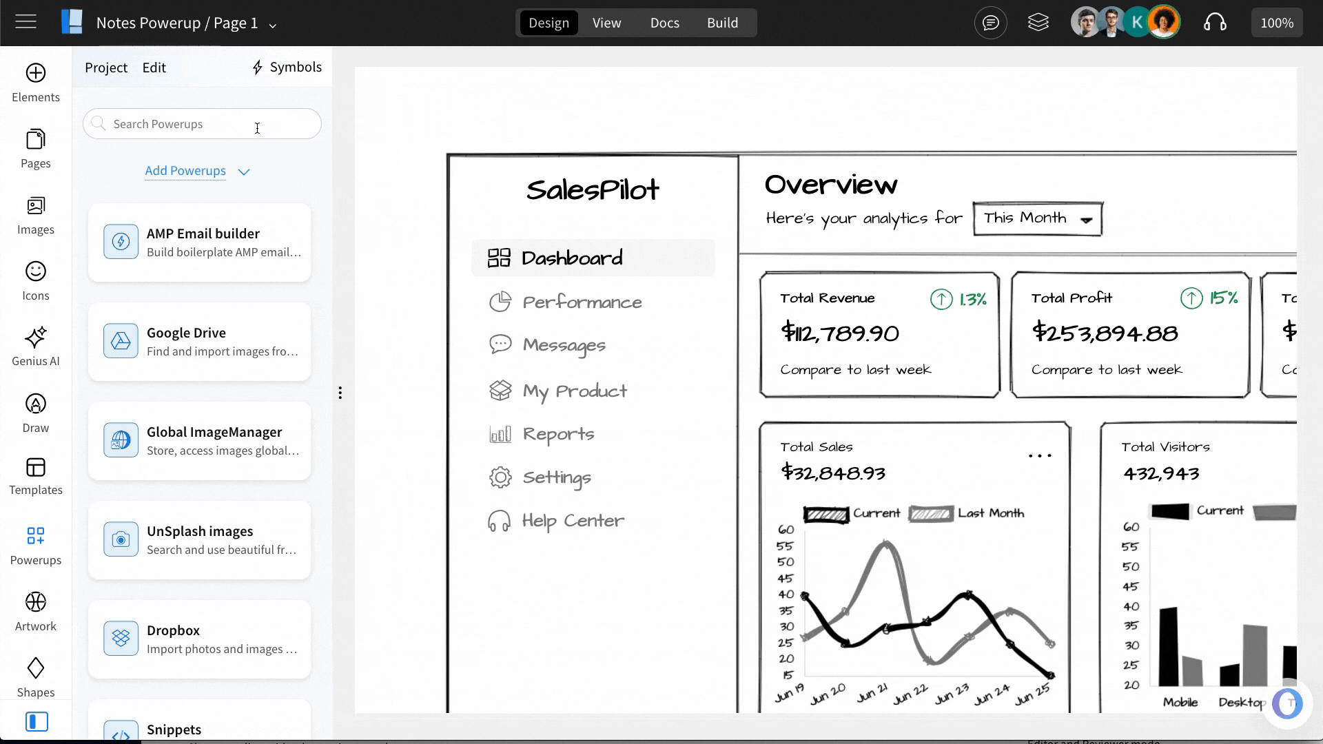 Clicking Notes in the Editor