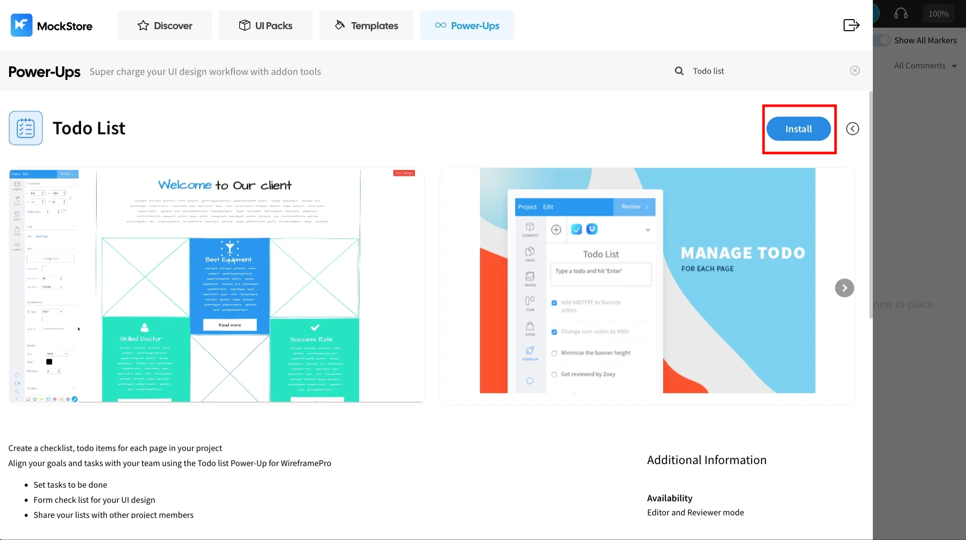 Installing the Powerup - Todo List