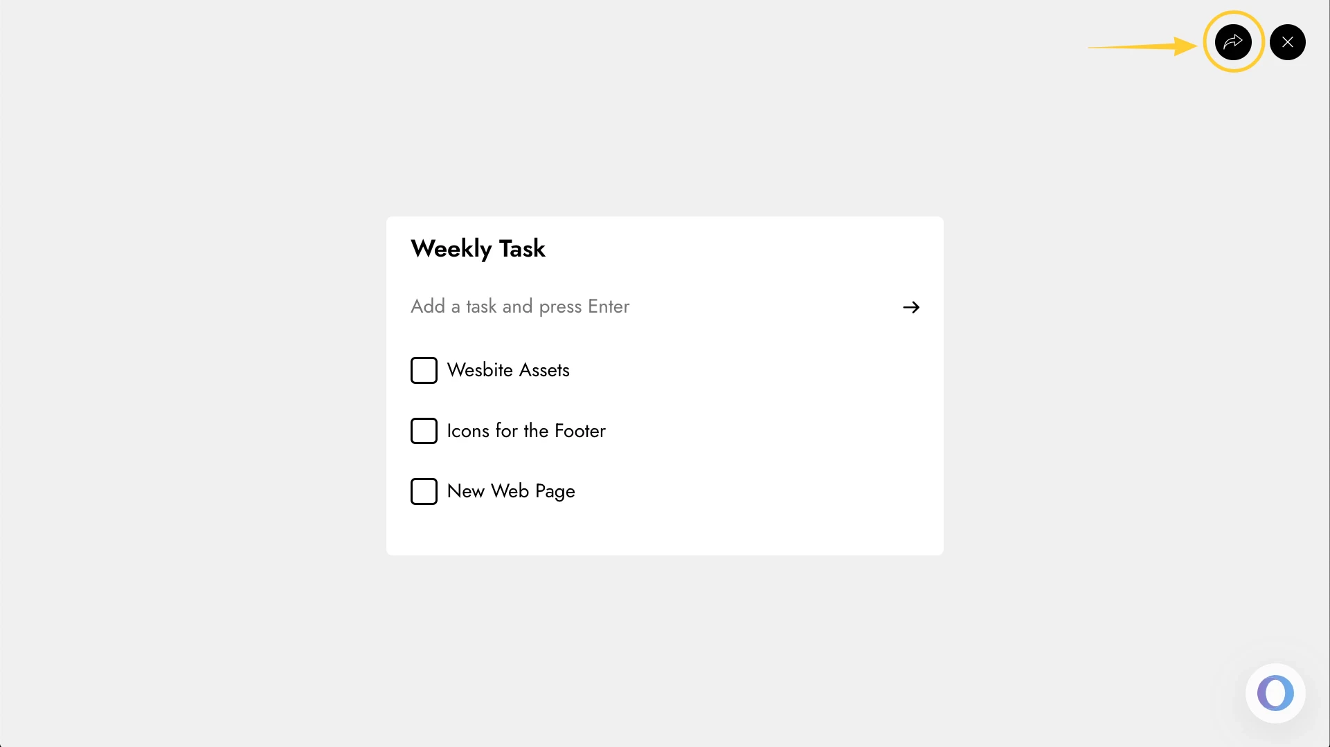 Sharing the Todo Component - MockFlow IdeaBoard
