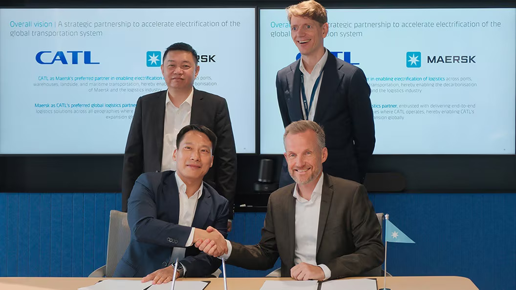 Maersk and CATL Forge Global Strategic Partnership in Supply Chain Electrification and International Logistics