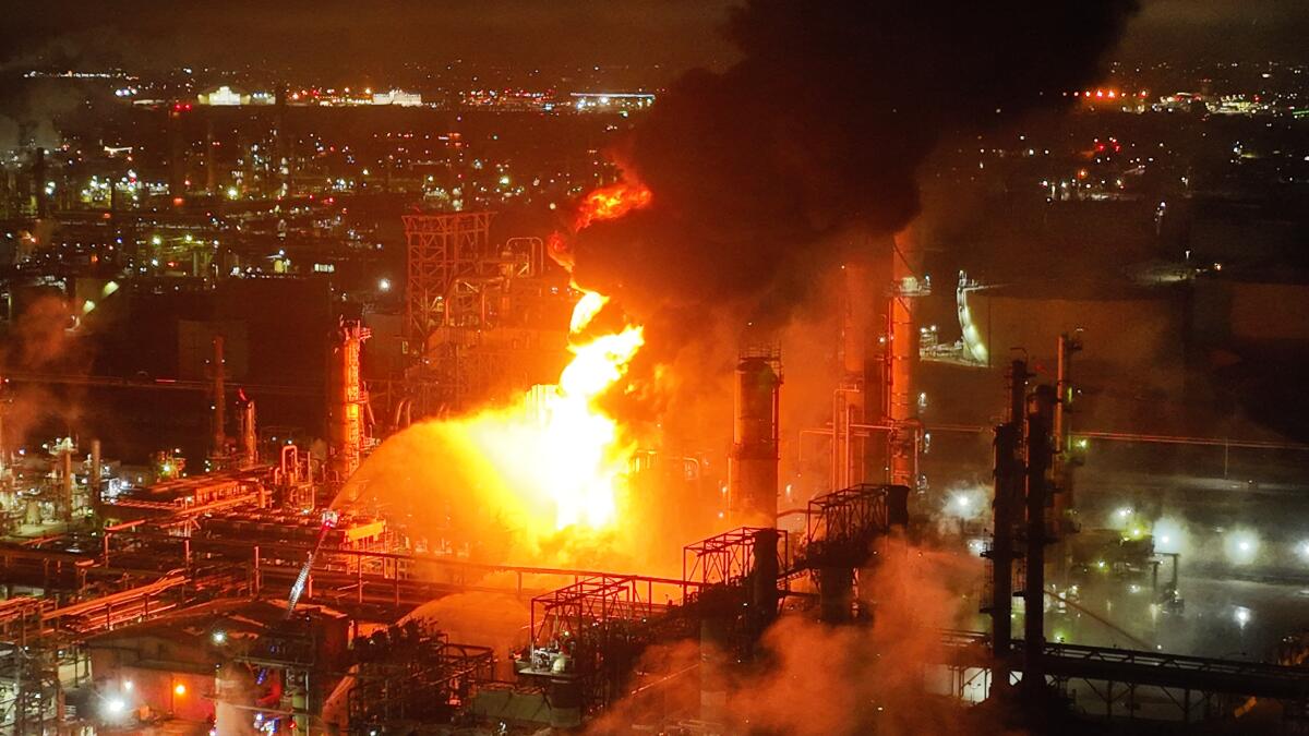 fire at chevron el segundo refinery is now out