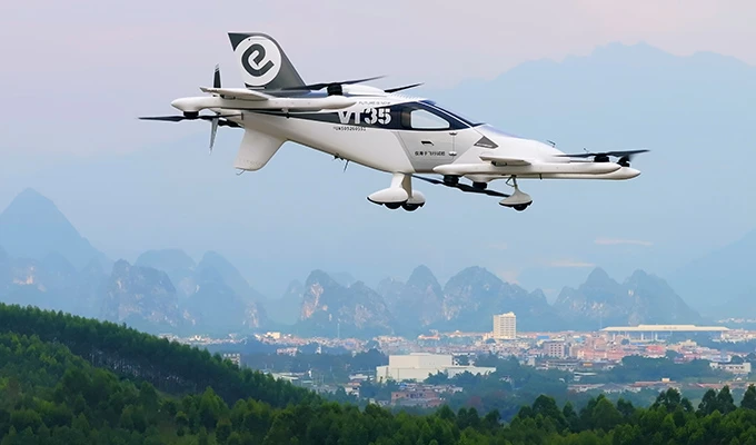 EHang Introduces VT35, a Next-Generation Long-Range Pilotless Passenger eVTOL