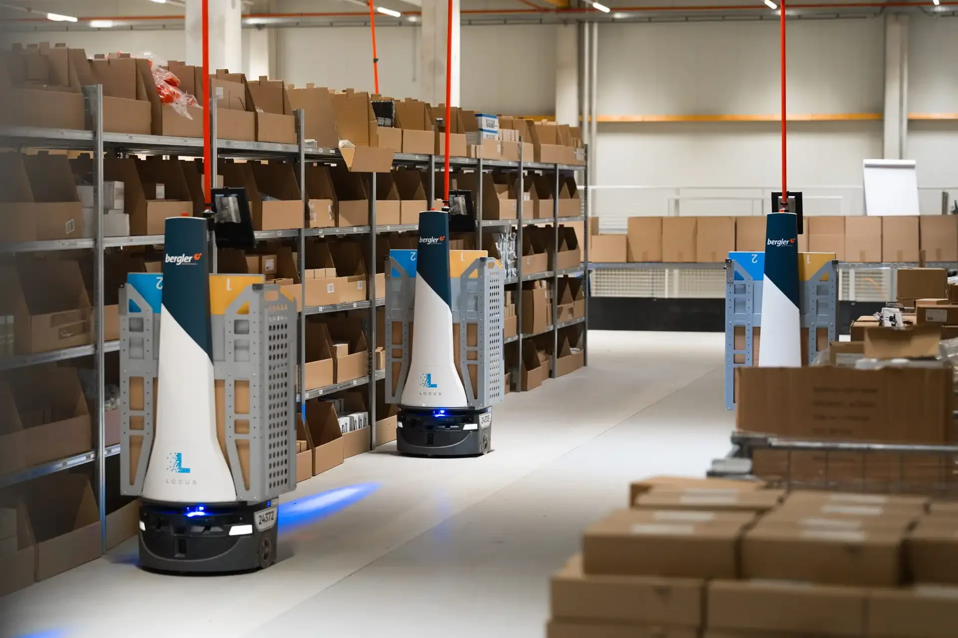 bergler Industrieservices GmbH automates its mezzanine area with Locus Robotics.