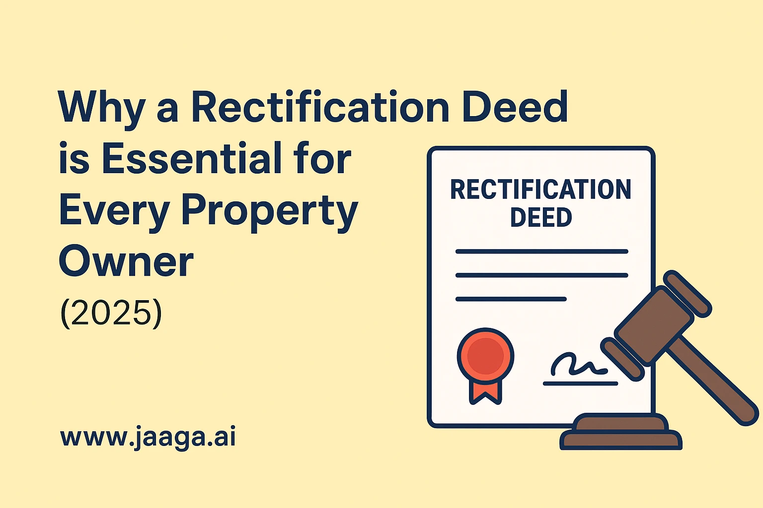Why a Rectification Deed is Essential for Every Property Owner (2025)